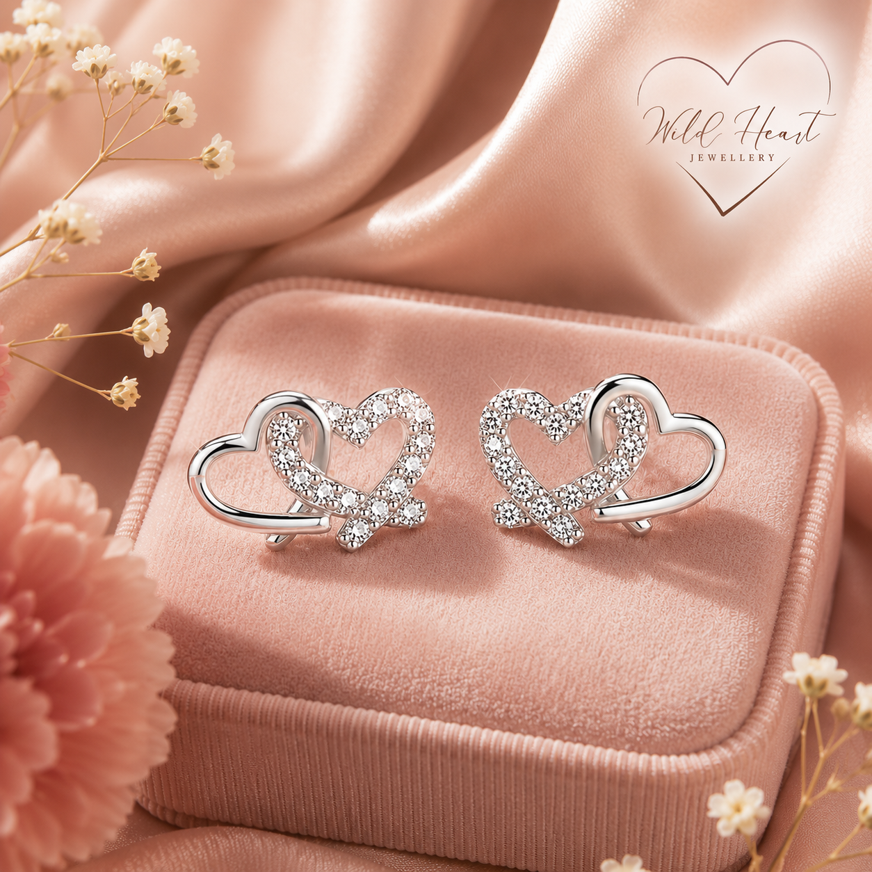 Twin Hearts Earrings
