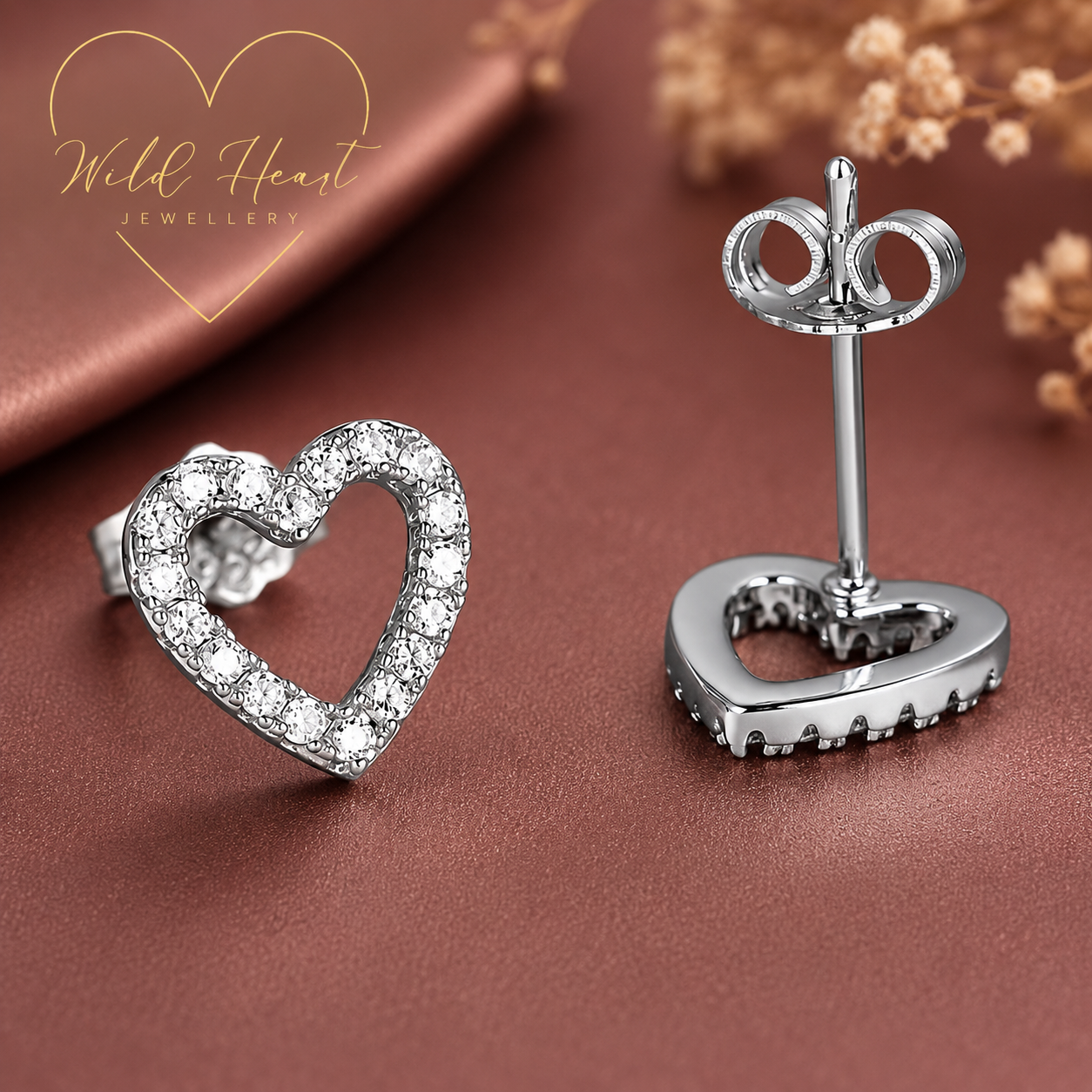 Golden Spark Stud Earrings