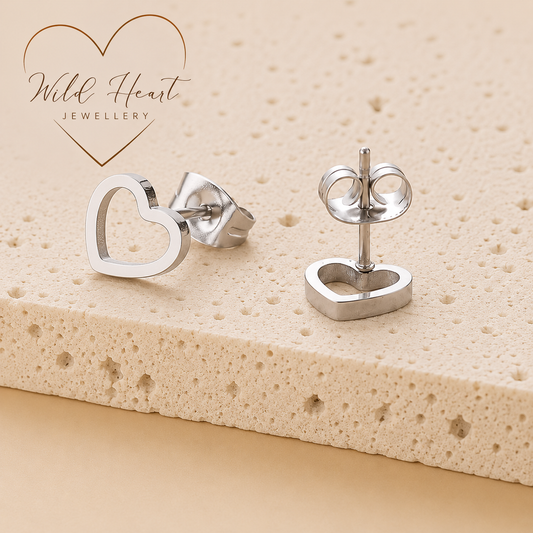 Golden Love Stud Earrings